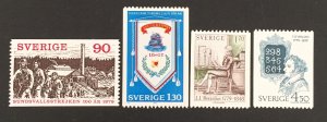 Sweden 1979 #1291-4, Various Designs, MNH