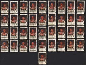 SC#1364 5¢ Chief Joseph (1968) Used Lot of 37 Stamps