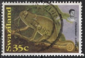 Swaziland 652 (used) 35c chameleon (1996)