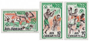 NIGER - 1962 - Abidjan Games - Perf 3v Set - Mint Never Hinged