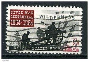   USA 1961 Scott 1181 used - 5c, Civil War, The wilderness