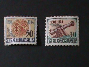 YUGOSLAVIA-1954- SC#412-3  150TH  ANNIV:-SERBIAN INSURRECTION MLH-VF-LAST ONE