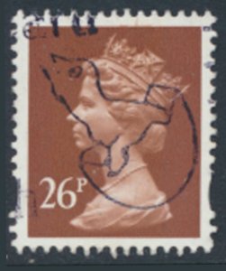 GB  Machin 26p SG Y1691 2 bands Used SC# MH215  see scans & details