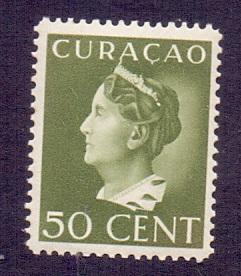 Netherlands Antilles #161 1941 Curacao MNH  Wilhelmina   50c.    #