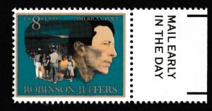 SC# 1485 - (8c) - Robinson Jeffers, MNH Mail Early Tab