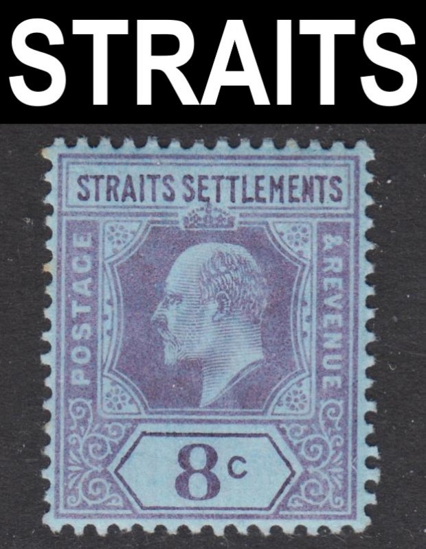 Malaya Straits Settlements Scott 97 wtmk CA VF mint OG HR.