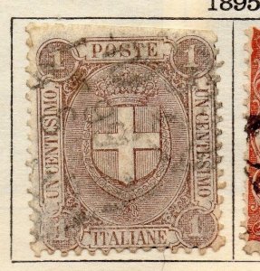 Italy 1895 Early Issue Fine Used 1c. 108752