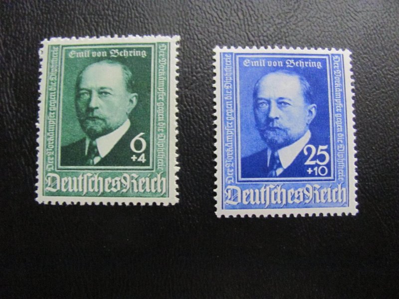 GERMANY 1940 MNH SC# B186-7 BEHRING  SET   (113)