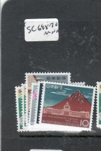 JAPAN        SC 698-703  MNH      P1103H