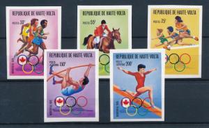 [55706] Burkina Faso 1976 Olympic games Athletics Equestrian Imperforated MNH