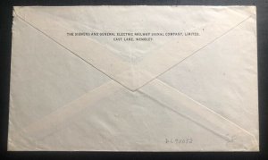 1946 Wembley England Commercial Cover To New York USA Perfin Stamp