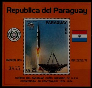 Paraguay C371 MNH s/s Space SCV22.50