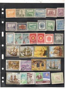PARAGUAY COLLECTON ON STOCK SHEET, MINT/USED