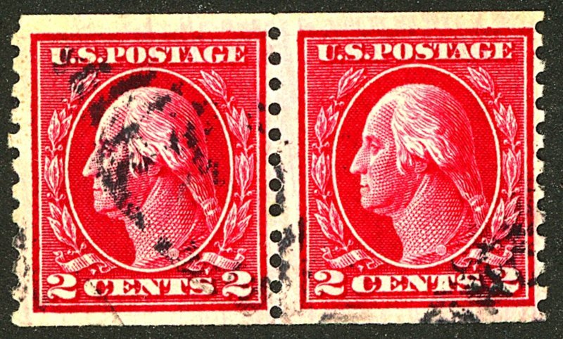 U.S. #444 USED COIL PAIR