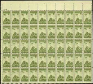 Iwo Jima Complete Sheet of 50 3¢ Stamps Scott 929 - Stuart Katz