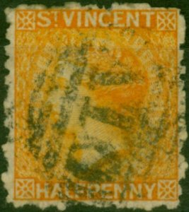 St Vincent 1881 1/2d Orange SG36 Fine Used