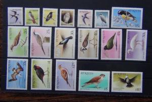 St Kitts 1981 Birds set complete to $10 MNH