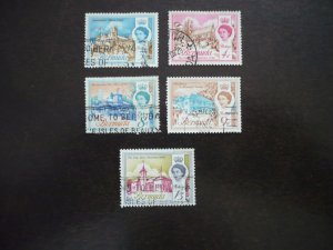 Stamps - Bermuda - Scott# 177,178,181,182,184 - Used Part Set of 5 Stamps