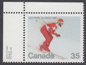 Canada - #848 Winter Olympics - MNH