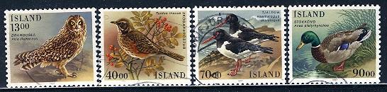 Iceland 1987: Sc. # 642-645; O/Used Cpl. Set