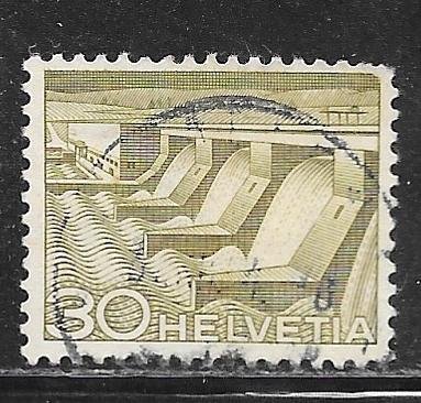 Switzerland 334: 30c Dam and Power Station, used, F-VF