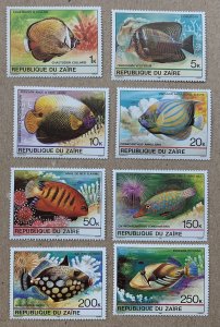 Zaire 1980 Tropical Fish, MNH. Scott 974-981, CV $7.15