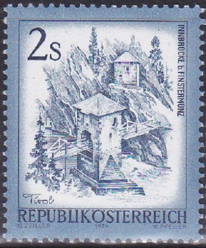 AUSTRIA SC #961 Stamp 1974 Inn Bridge, Alt Finstermunz. 2s MNH OG