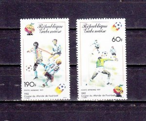 Gabon, Scott cat. C243-C244. Espana `82, Soccer Cup issue.