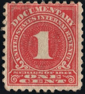 R207 1¢ Documentary Stamp (1914) MH