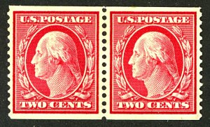 U.S. #353 MINT PAIR OG HR