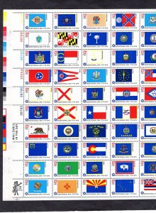 1633-1682 State Flags, MNH sheet/50 UL-P(#36788+)