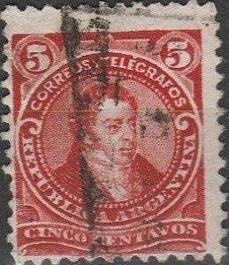 Argentina, #71 Used  From 1888-89