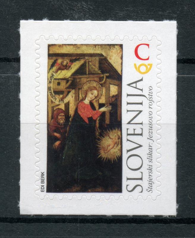 Slovenia 2017 MNH Christmas Nativity 1v S/A Set Art Paintings Seasonal Stamps 