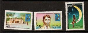 NAURU SG113/5 1973 50 ANNIV OF CO-OP SOCIETY MNH