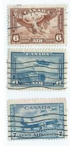 Canada #C5-C7  (U) CV $2.85