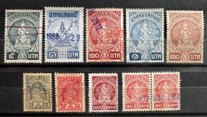 Thailand Miscellaneous Revenue Issues 10V Used T3451b