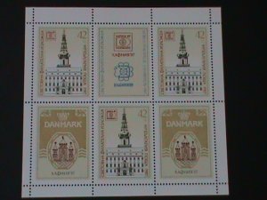 BULGARIA-1987-SC#3273-HAFNIA'87 & BULGARIA'89 STAMP SHOW-MNH S/S -VF