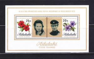 Aitutaki 78a Set MNH Princess Anne Wedding