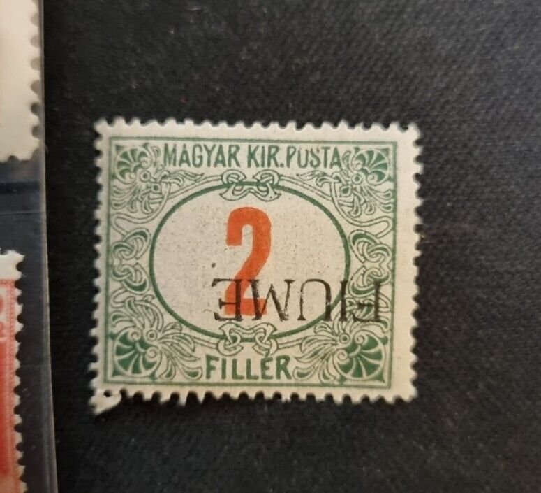 Fiume 1918-1919 Postage Due 2 Filler Overprint Inverted #119 Lot Stamps. #497