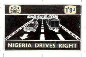 Nigeria 1972 Change to Driving on the right - original ha...