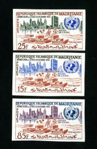 Mauritania Stamps # 167-9 Imperforate NH U.N. Topical