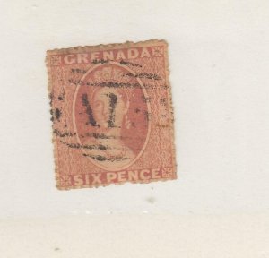 GRENADA # 2 USED Q/VICTORIA 6p CAT VALUE $110 