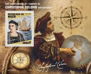 Niger - 2022 Explorer Christopher Columbus - Stamp Souvenir Sheet - NIG220240b