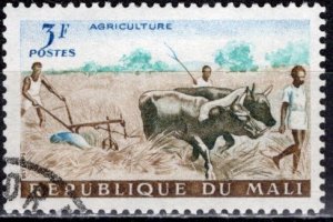 Mali; 1961: Sc. # 19:  Used CTO Single Stamp