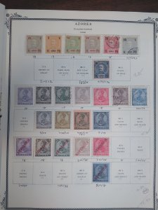 collection on pages Azores 1894-1932 NH: CV $394