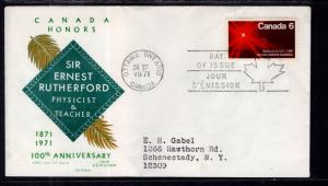 Canada 534 Rutherford Jackson Typed FDC