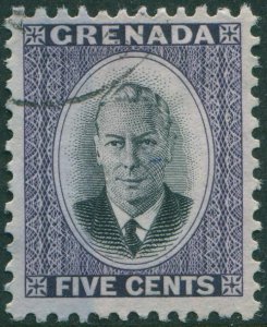 Grenada 1951 SG177 5c black and purple KGVI FU