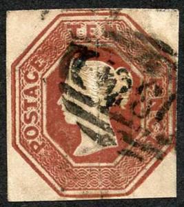 SG57 10d Brown Embossed Fine Used