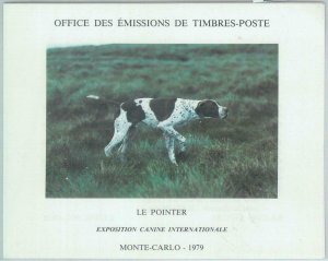 82678  - MONACO - POSTAL HISTORY -  OFFICIAL POSTAL FOLDER 1979:  Dogs