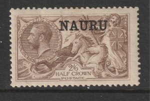 Nauru a MH GB KGV 2/6 overprinted